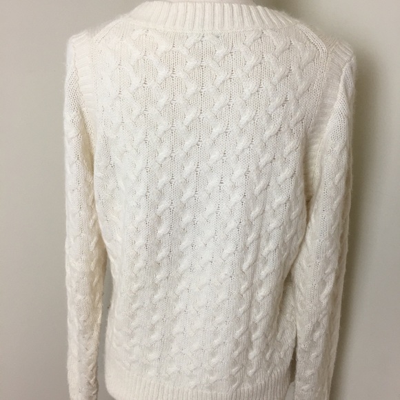 JCrew super soft(rabbit hair)cream sweater size M - Picture 2 of 7